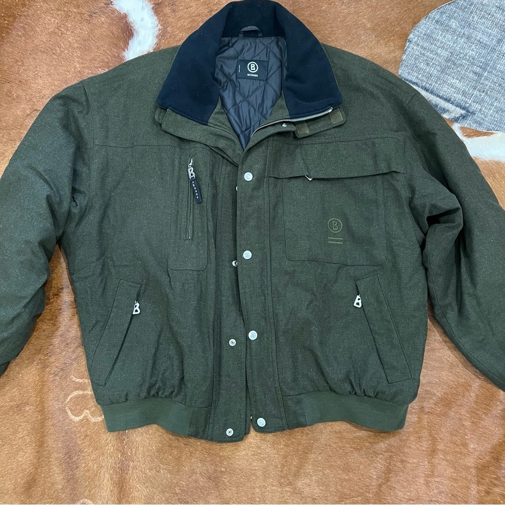 Bogner Sport Khaki Ski Jacket Men’s Size 42 As Is